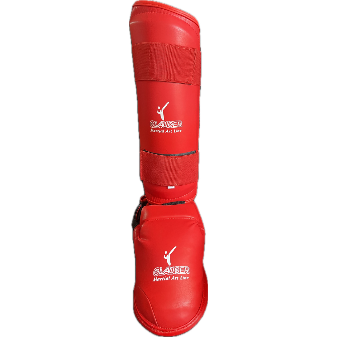 Espinilleras Rojas para Karate