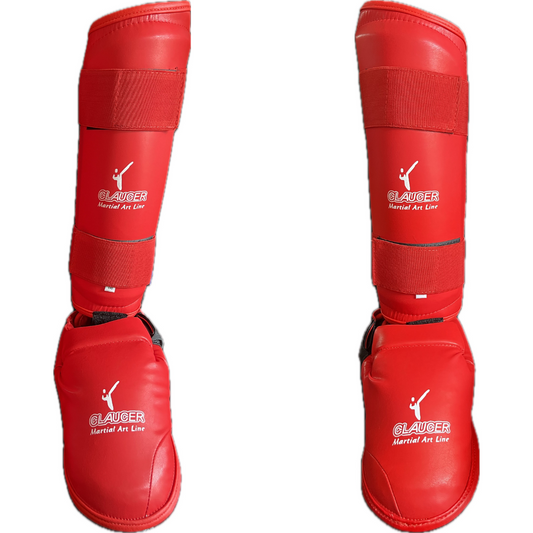 Espinilleras Rojas para Karate