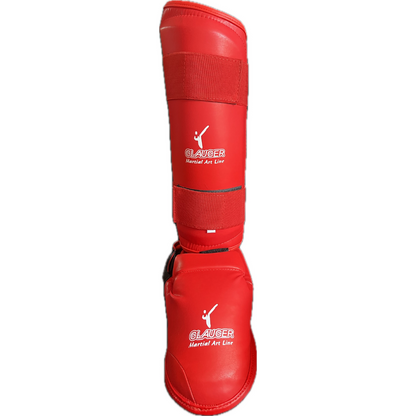 Espinilleras Rojas para Karate