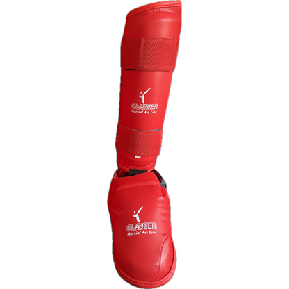 Espinilleras Rojas para Karate