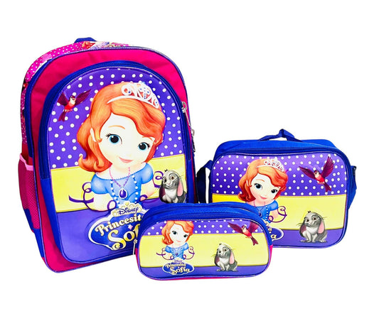 Combo Infantil: Mochila + Lonchera + Estuche para Útiles