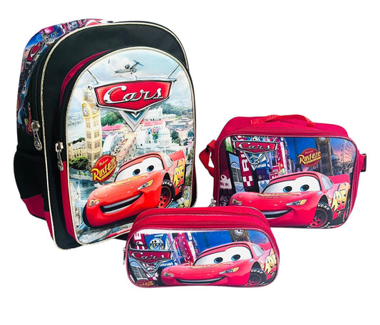 Combo Infantil: Mochila + Lonchera + Estuche para Útiles