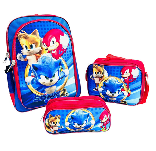 Combo Infantil: Mochila + Lonchera + Estuche para Útiles
