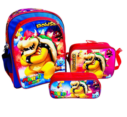 Combo Infantil: Mochila + Lonchera + Estuche para Útiles